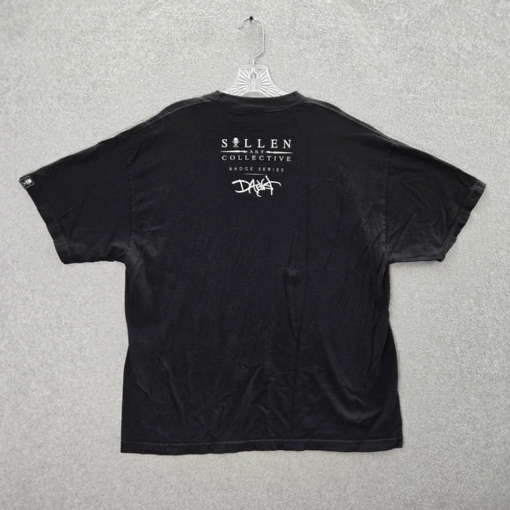 Sullen Men Shirt XL Black Dominick‎ Taylor Badge Series Arrow to the Heart Art